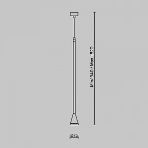 Подвесной светильник Maytoni Arrow P064PL-01G-1