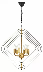 Подвесная люстра LUMINA DECO Crulia LDP 8005-6 BK+MD