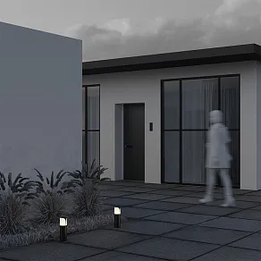 Наземный низкий светильник Maytoni Piccadilly O017FL-01B