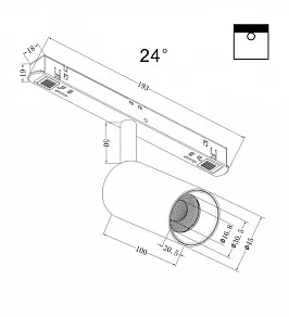 Светильник на штанге Maytoni Focus LED TR032-2-5W4K-S-B