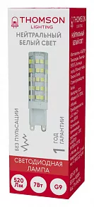 Лампа светодиодная Thomson G9 G9 7Вт 4000K TH-B4242