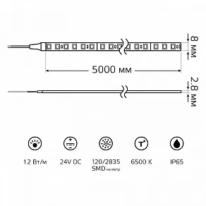 Лента светодиодная Gauss  23637452010