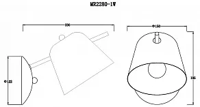 Бра MyFar Clementine MR2280-1W