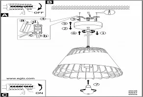 Подвесной светильник Eglo Austell 49446