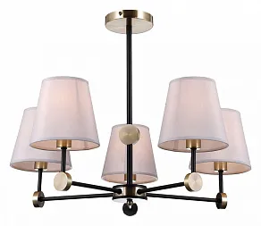 Люстра на штанге ILLUMICO CASTOR IL0394-5CSQ-24 BK AB CASTOR