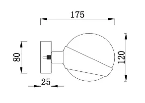 Бра Freya Silvia FR5009WL-05CH