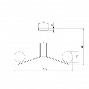 Люстра на штанге Eurosvet Lucas 70092/7 белый