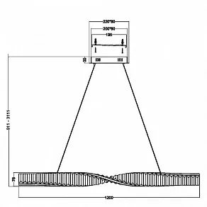 Подвесной светильник Maytoni Krone P097PL-L36BS3K