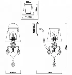 Бра Rivoli Duchessa A1 AB Б0038417