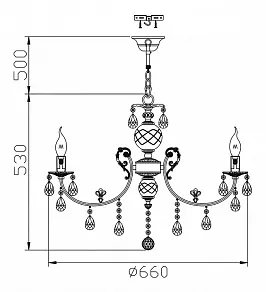 Подвесная люстра Maytoni Palla ARM368-07-W