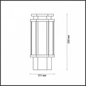 Наземный низкий светильник Odeon Light Gino 4048/1B