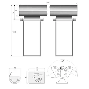 Линейный светильник ABC Lighting ML-50 одноцветный диммируемый PWM 500мм 10Вт 24В