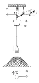 Подвесной светильник Globo Cherry 15137
