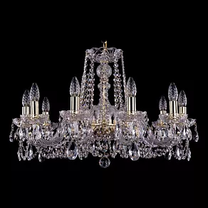 Подвесная люстра Bohemia Ivele Crystal 1402 1402/10/240/G