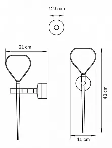Бра Lightstar Forma 808650