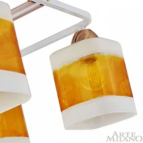 Потолочная люстра Arte Milano AMALFI-322008 322008/6 WH+FG