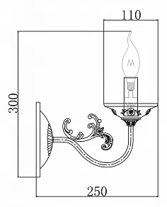 Бра Maytoni Classic 14 ARM565-01-R
