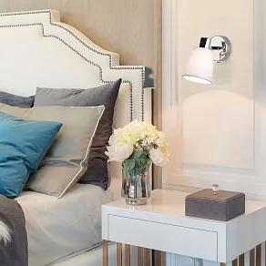 Бра Eurosvet Culver 20080/1 хром/голубой