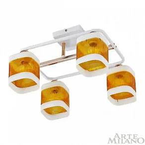 Потолочная люстра Arte Milano AMALFI-322008 322008/4 WH+FG