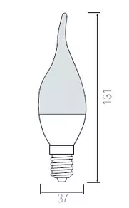 Лампа светодиодная Horoz Electric HL4370L E14 6Вт 4200K HRZ00000030