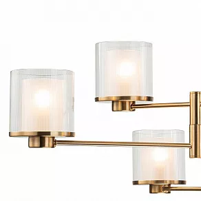 Люстра на штанге Indigo Bilancia 13023/6R Brass