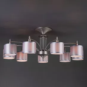 Люстра на штанге Eurosvet Adagio 60080/9 сатин-никель