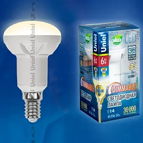 Лампа светодиодная Uniel ALP01WH E14 6Вт 3000K 08706