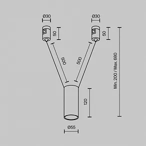 Подвесной светильник Maytoni Technical Focus Led TR157-1-12W3K-PT