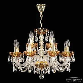 Подвесная люстра Bohemia Ivele Crystal 5402 5402/8+4/195 G Amber/M-1H