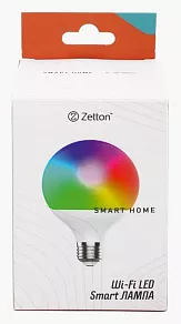 Лампа светодиодная с управлением через Wi-Fi Zetton Smart Wi-Fi Bulb E27 15Вт 2700-6500K ZTSHLBRGBCWE272RU