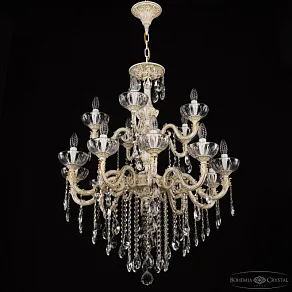 Подвесная люстра Bohemia Ivele Crystal AL7901 AL79101/10+5/250/2D B WMG P Clear/M-1H