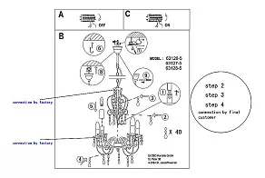 Подвесная люстра Globo Pinja 63127-5