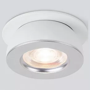 Встраиваемый светильник Elektrostandard Pruno Pruno белый/серебро 8W 4200К (25080/LED)
