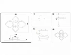 Потолочная люстра Ambrella FA FA5149