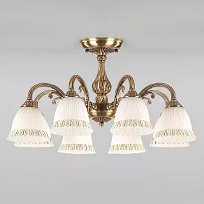 Люстра на штанге Eurosvet Campina 60107/8 античная бронза