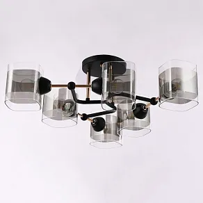 Потолочная люстра Arte Milano AMALFI-324308 324308/6 BK+FG