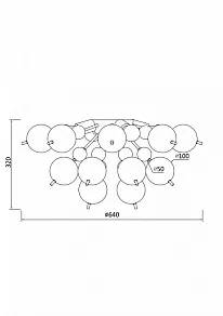 Потолочная люстра Maytoni Bolla MOD133CL-04CH