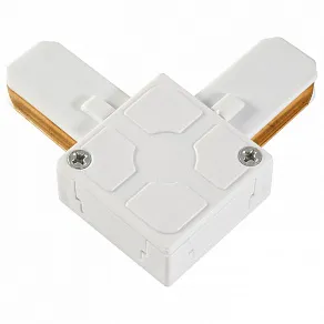 Соединитель угловой L-образный для треков накладных AM-Group AM175 AM175 WH