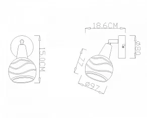 Бра Globo Lara 54346-1