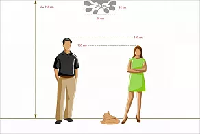 Потолочная люстра DeMarkt Олимпия 45 638012208