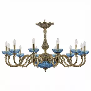 Подвесная люстра Bohemia Ivele Crystal 7201 72101P/12/360 GB P Aquamarine/M-1G