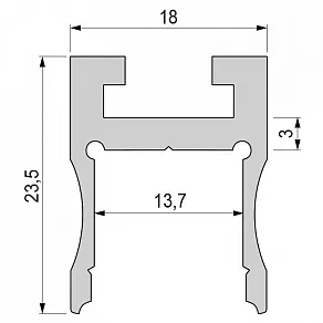 Профиль накладной Deko-Light AU-03-12 970230