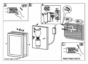 Накладной светильник Eglo ПРОМО Alamonte 2 96272