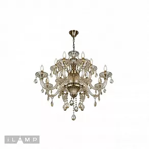 Подвесная люстра iLamp Asia 61079-8+4 BR