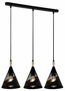 Подвесной светильник Reluce 03250-1 03250-3.9-03 BK+WOOD