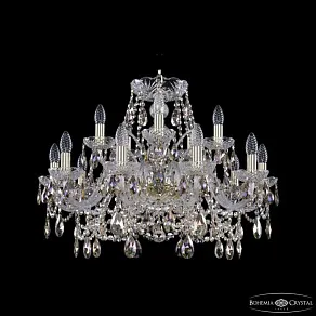 Подвесная люстра Bohemia Ivele Crystal 1411 1411/10+5/240 G R801
