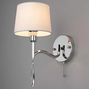 Бра Eurosvet Madera 10093/1 хром/прозрачный хрусталь Strotskis