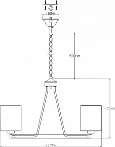 Подвесная люстра Moderli Viola V2682-6P