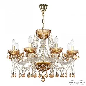 Подвесная люстра Bohemia Ivele Crystal 5413 5413/8/240 G Amber/M-1G K721