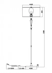 Торшер Maytoni Alicante MOD014FL-01N